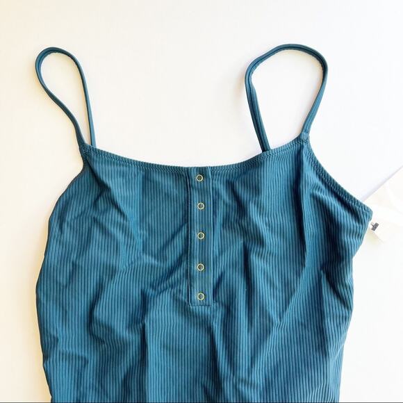 LIVELY Ribbed Henley One-Piece Swimsuit - Picture 5 of 10